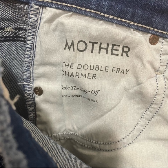 Mother The Double Fray Charmer Skinny Jeans- Take The Edge Off size 24 - Picture 7 of 8